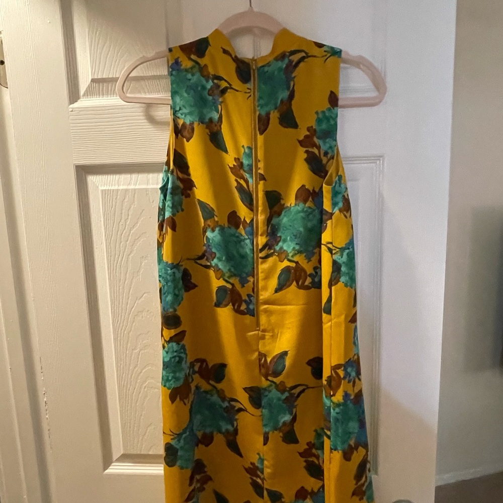 Shift Mini-Dress, floral/rust, Small